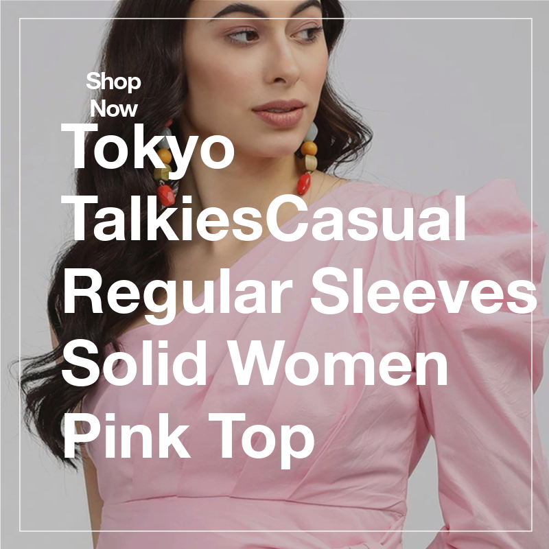 Tokyo Talkies Casual Regular Sleeves Solid Women Pink Top