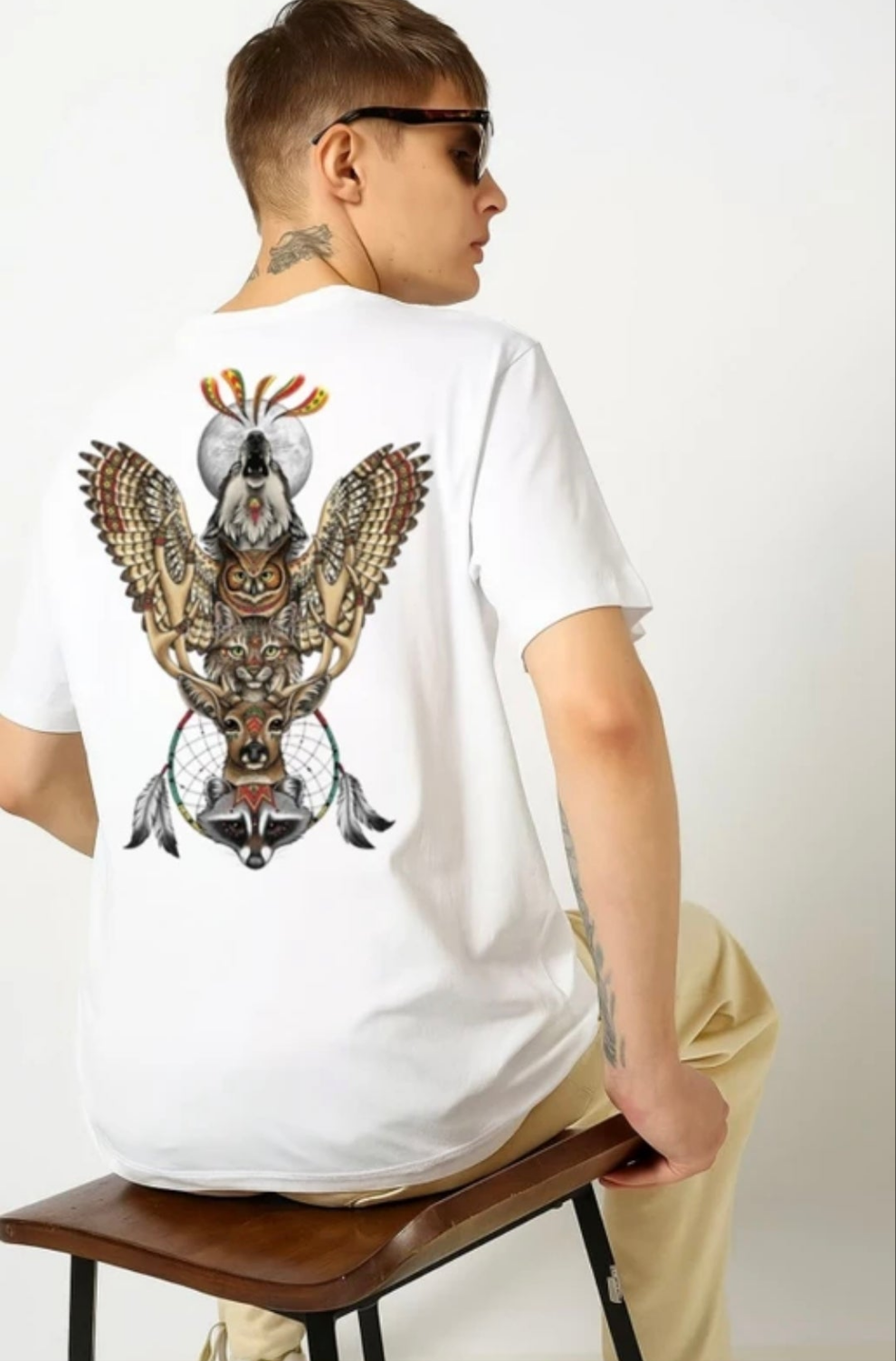 Graphic Print Men Multicolor T-Shirt