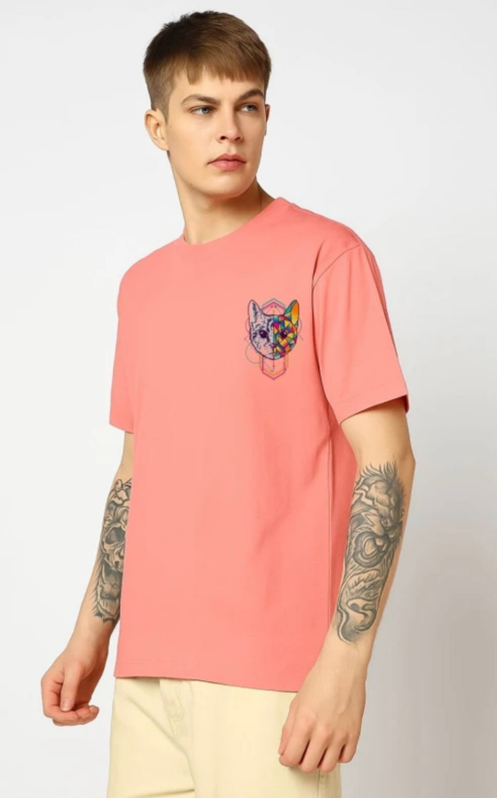 Graphic Print Men Multicolor T-Shirt