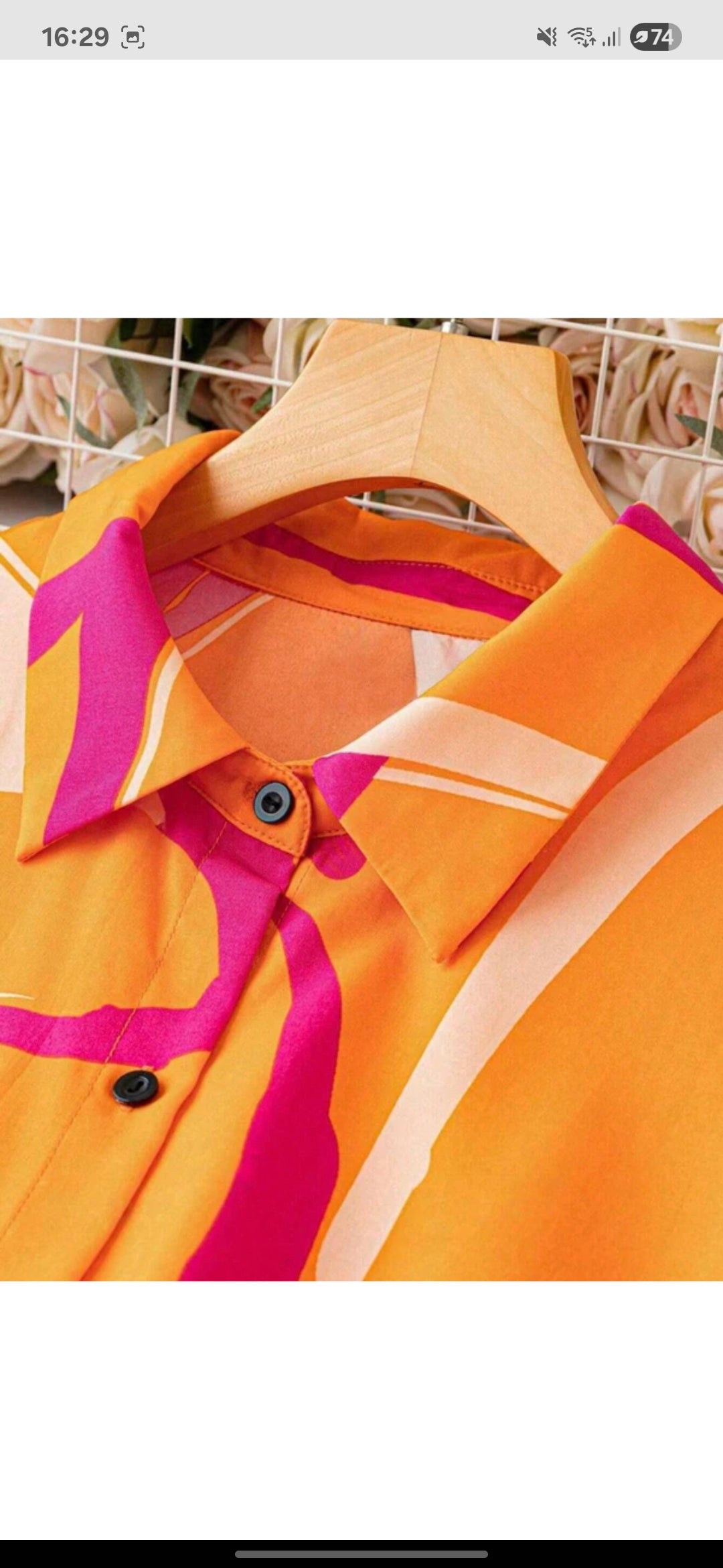 Women A-line Orange Dress